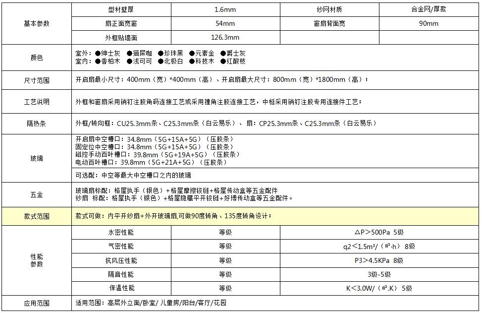 126断桥窗纱一体外开窗