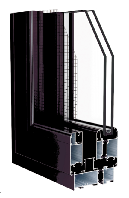 WY-E108GFD隔热窗纱一体平开窗